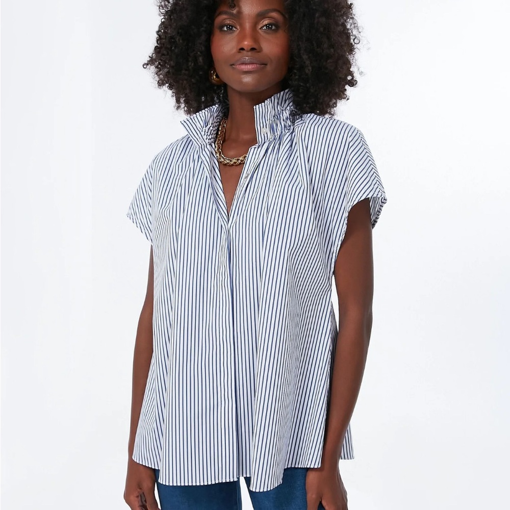 Stripe Rae blouse- Tuckernuck Pomander Place- medium